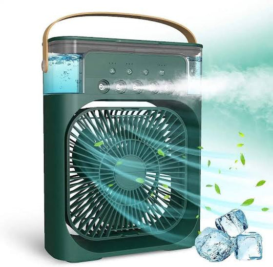 Portable 3 in 1 Air miniCooler and Atomizing Humidifier (Battery not Included, Works on Type-c port)